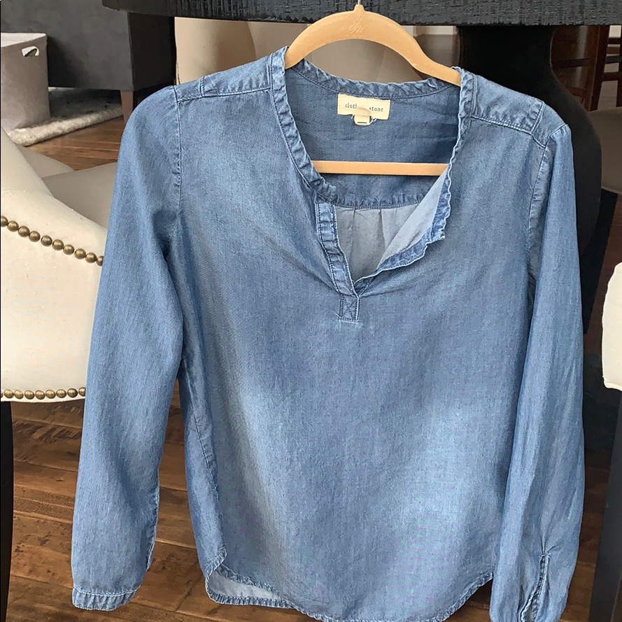 Cloth And Stone Denim Top